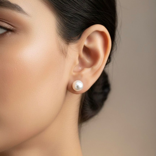 Rose Gold Stud Earrings Combo – Bow, Pearl & Crystal (Set of 3)