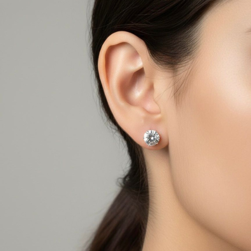 Rose Gold Stud Earrings Combo – Bow, Pearl & Crystal (Set of 3)