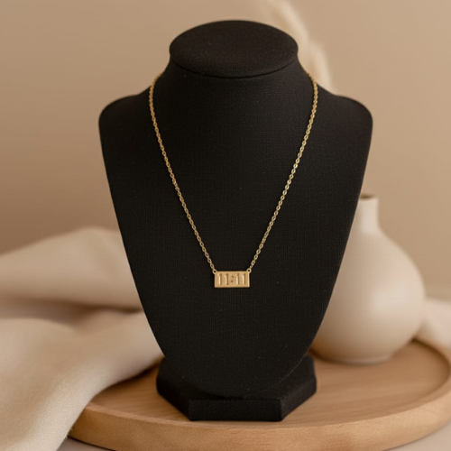 11:11 Gold Plated Manifestation Necklace for Women | Minimal Lucky Number Pendant