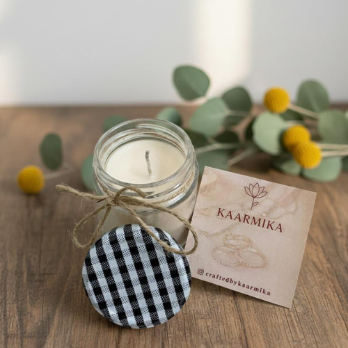 Handcrafted Jar Candle – Rustic Gift Candle