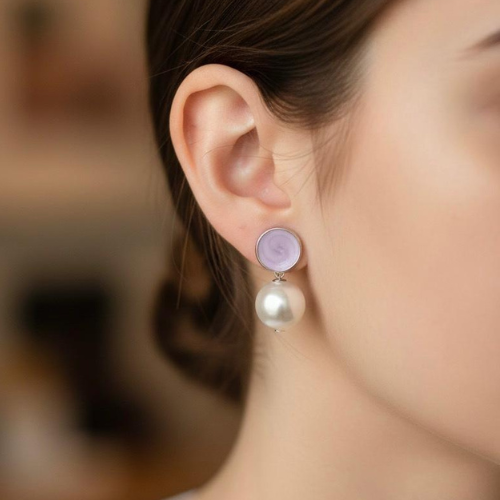 Pearl Drop Anti-Tarnish Stud Earrings