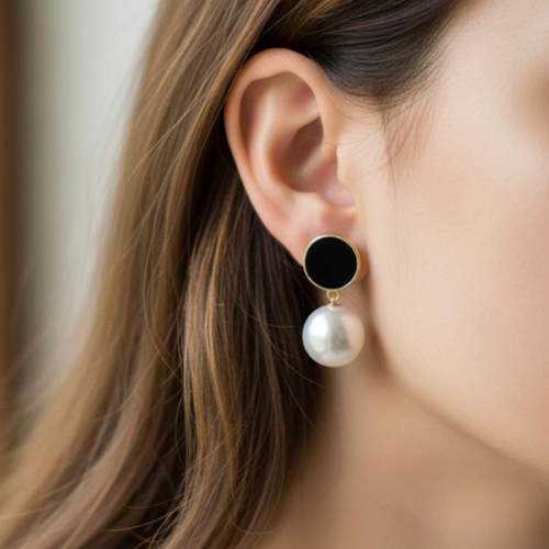 Pearl Drop Anti-Tarnish Stud Earrings