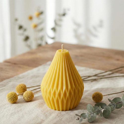Honeycomb Textured Decorative Soy Candle – Aesthetic Home Décor Candle